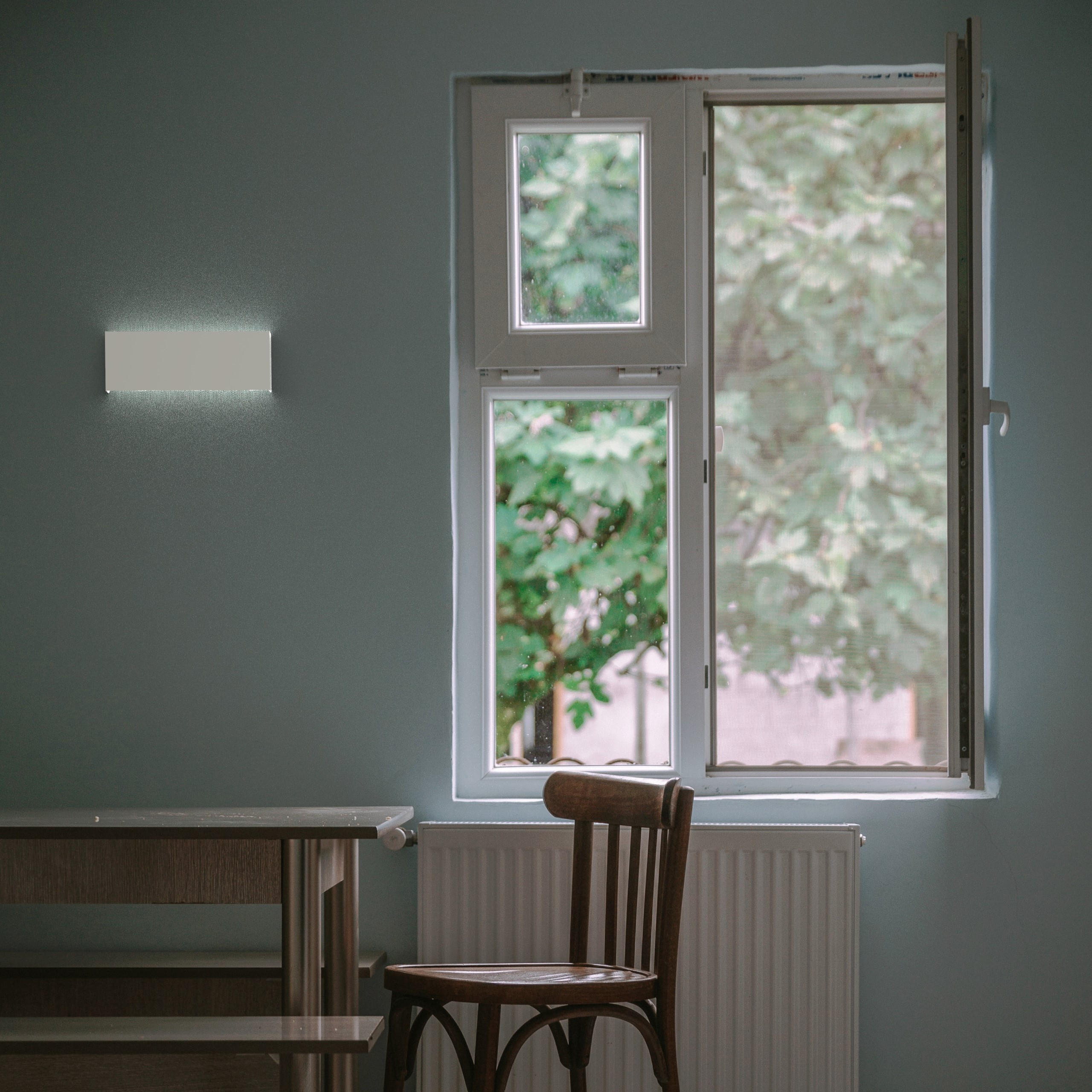 LED-WANDLEUCHTE - Weiß Hochglanz, Metall (29/11/3.6cm) - Lumicom