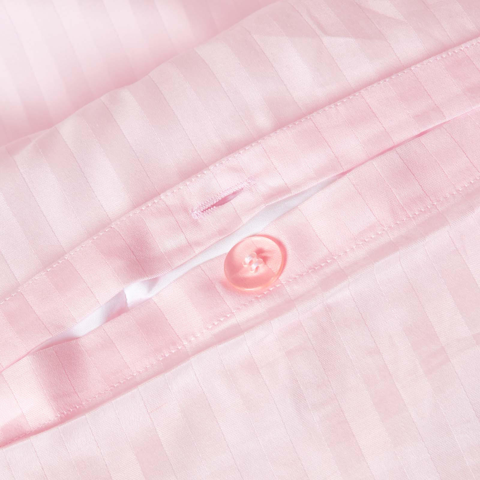 Thumbnail - Homescapes Bettwäsche, Rosa, Textil, Gestreift, Rechteckig, 135x200 cm, Oeko-Tex®, Schlaftextilien, Bettwäsche, Bettwäsc...