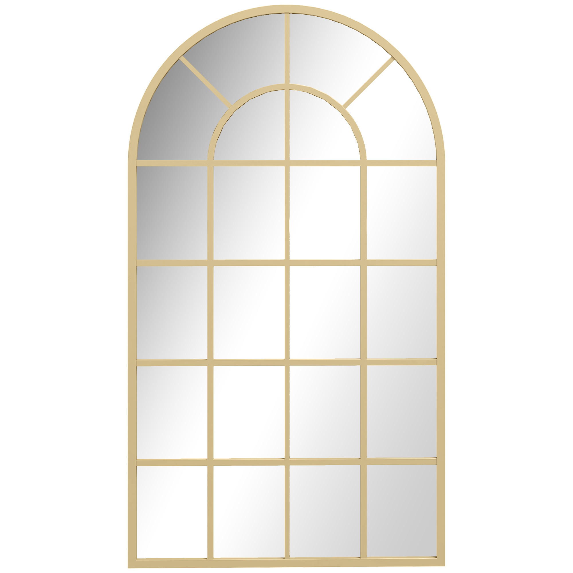 Homcom Wandspiegel Gold 65x2.5x110 cm