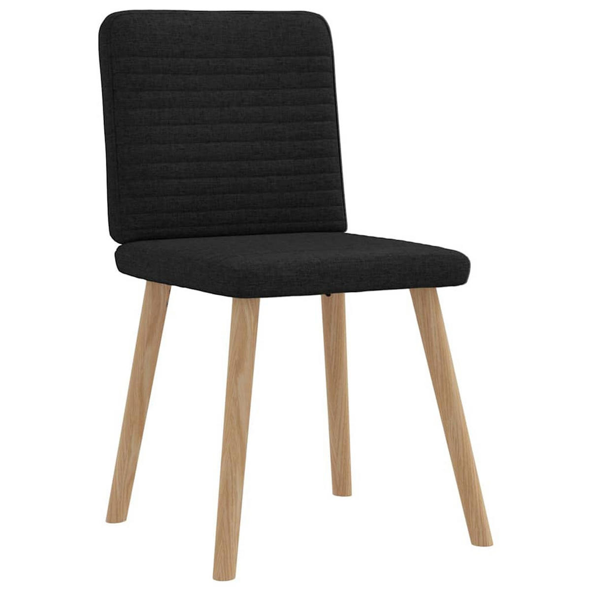 ESSZIMMERSTÜHLE 2 Stk. Schwarz Stoff 45*54*86cm - Schwarz, Metall (45/86/54cm) - ZMH
