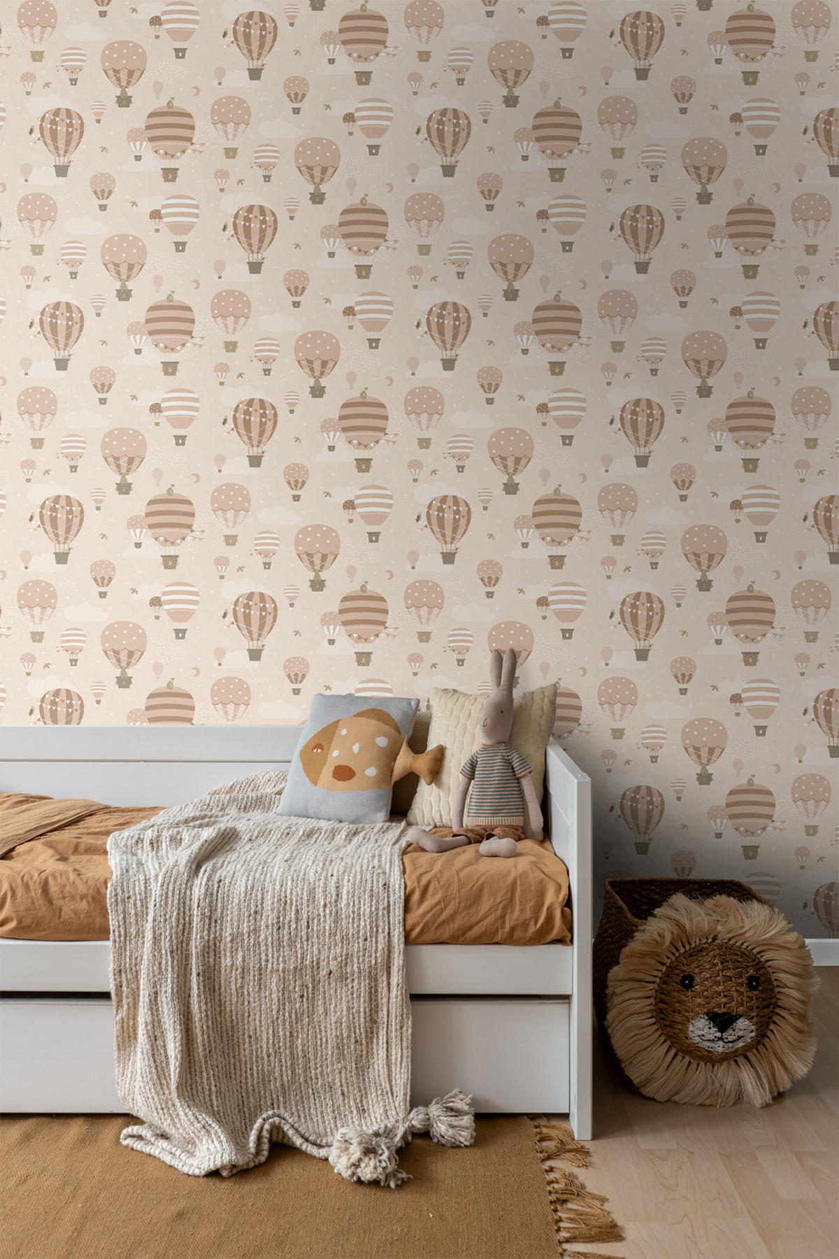 TAPETE Luftballons 50 x 900 cm - Beige, Papier (50/0.1cm) - ESTAhome
