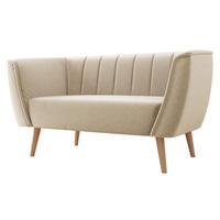 SOFA Pas 2 - Beige/Naturfarben, Holz/Textil (142/75/74cm) - MIRJAN24