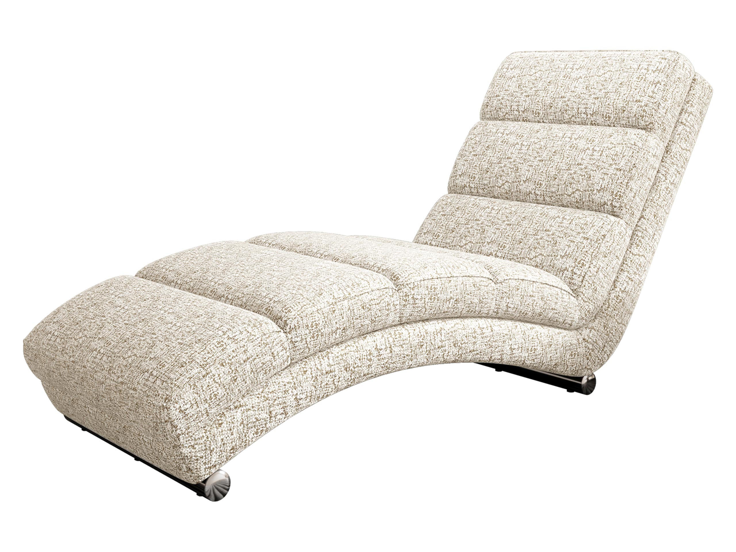 RELAXLIEGE Holiday - Chromfarben/Beige, Holz/Textil (62/84/180cm) - MIRJAN24