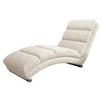 RELAXLIEGE Holiday - Chromfarben/Beige, Holz/Textil (62/84/180cm) - MIRJAN24