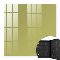 SCHLÜSSELBOX Schwarz 30x30 cm- Türöffnung nach rechts - Grüner Vintage-Stil - Grün, Metall (30/30/5cm) - TULUP