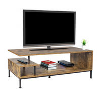 TV-LOWBOARD - Braun, Holzwerkstoff/Metall (106/40/39.5cm) - Relaxdays