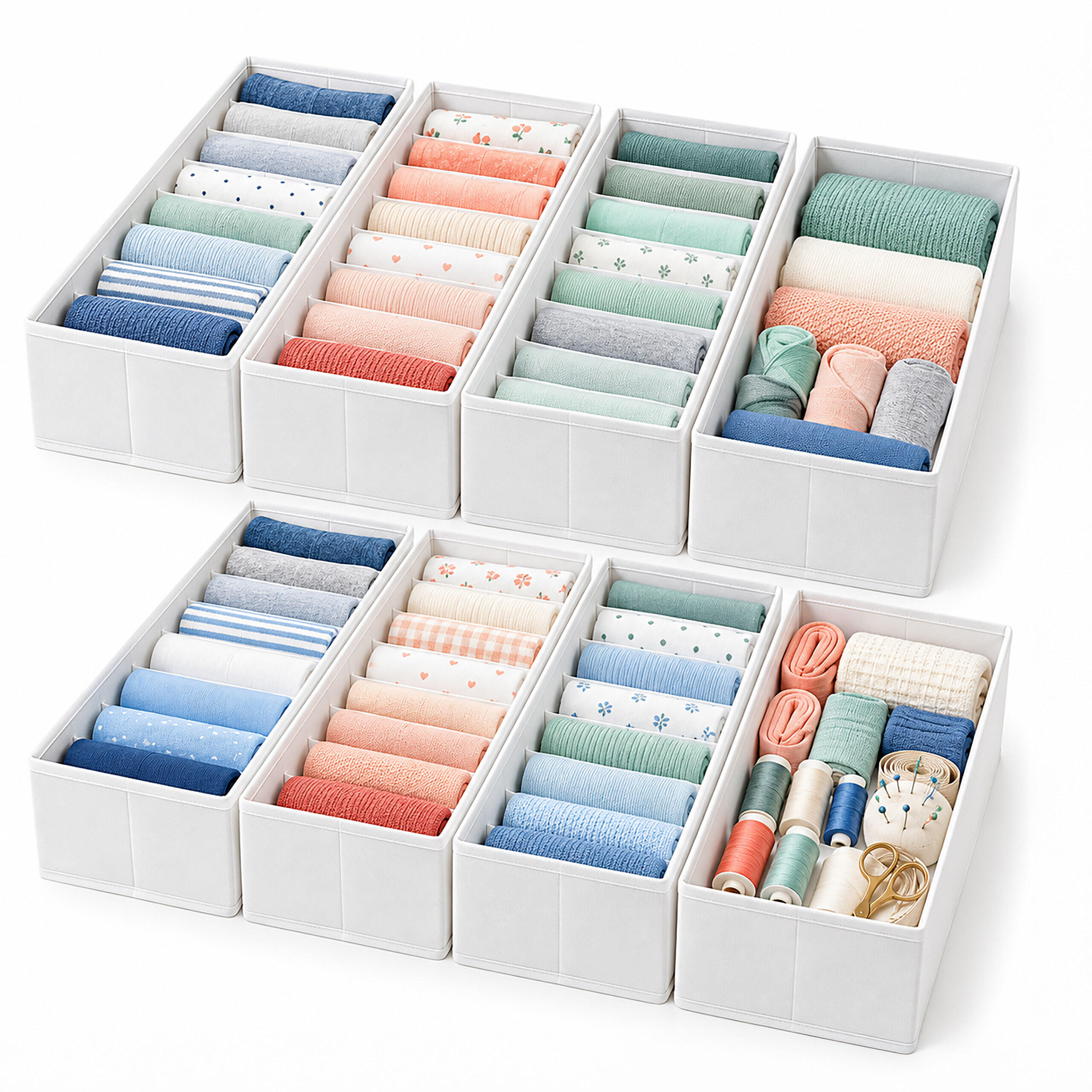 ORGANIZATOR Alb set-8-piese