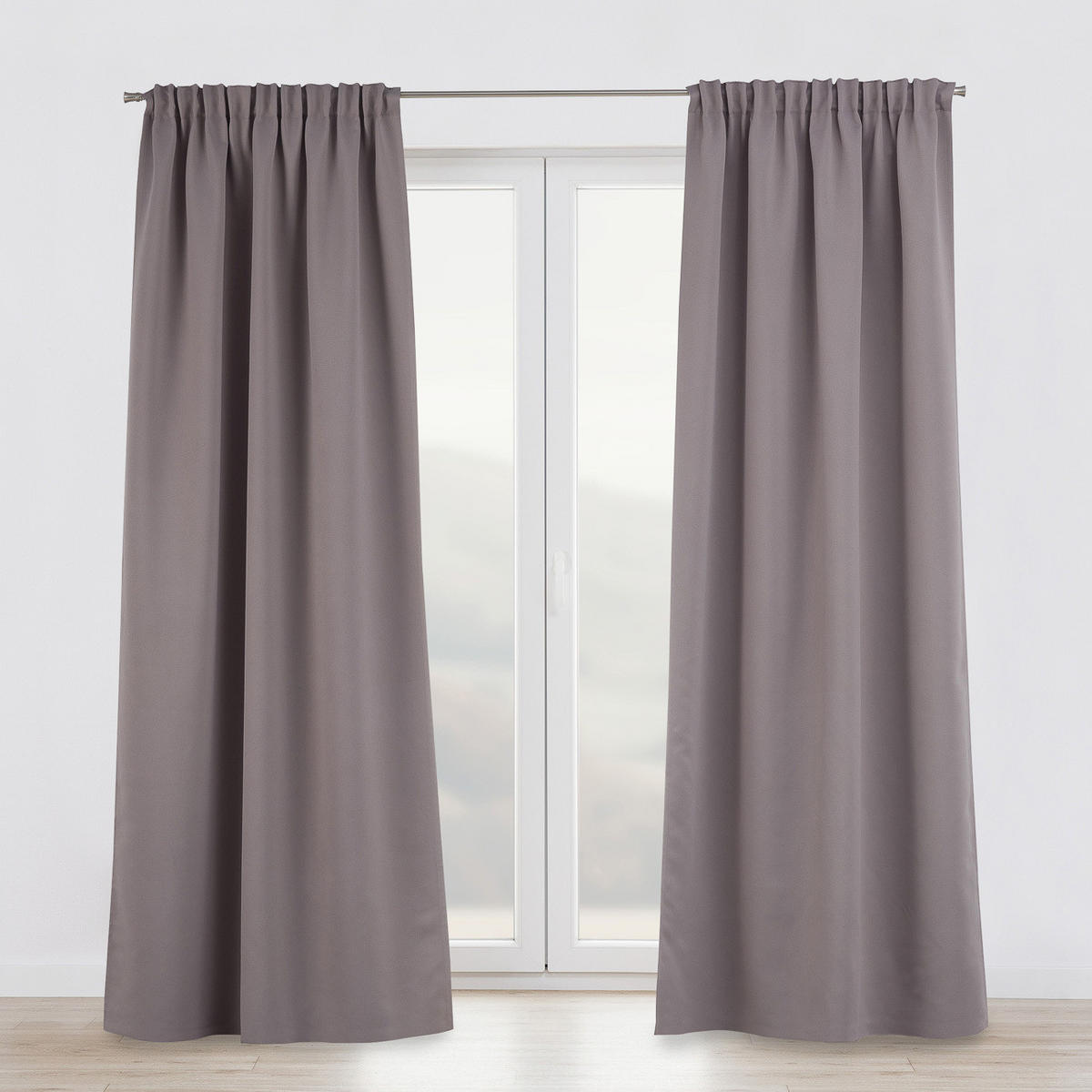 VERDUNKELUNGSVORHANG mit Schlaufenband 140x280 cm taupe - Taupe, Textil (140/280/1cm) - Dekoria