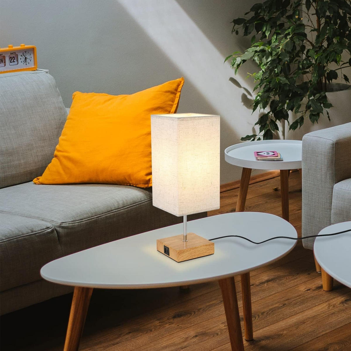 TISCHLAMPE Thorne 13/13/37 cm - Braun, Metall (13/13/37cm) - ZMH