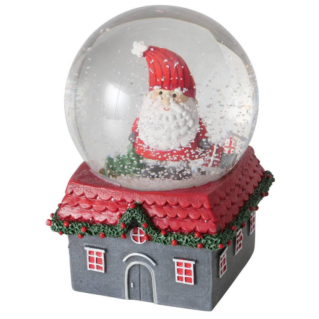 SCHNEEKUGEL Haus Monti Ø10 cm - Multicolor, Kunststoff (10/14.4/10cm) - Boltze Home