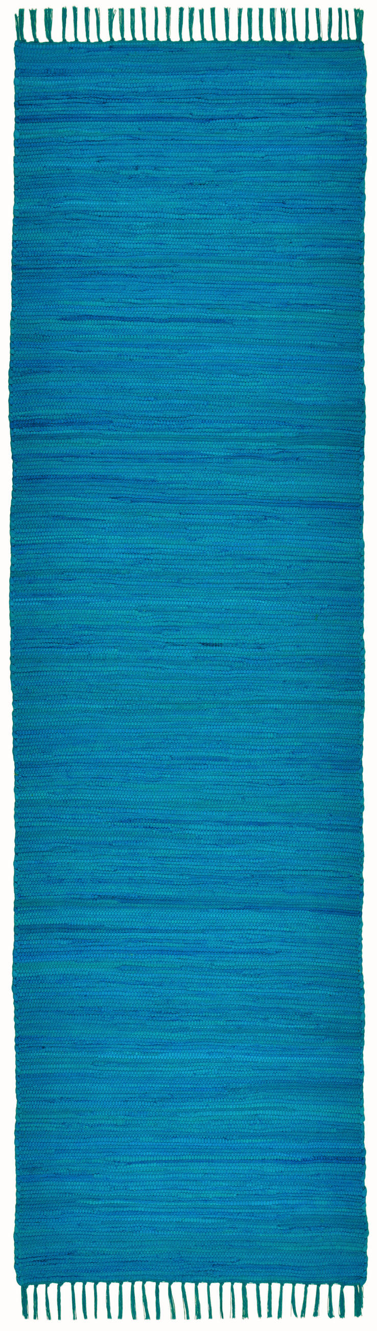 FLECKERLTEPPICH Chindi 70x250 cm - Türkis, Textil (70/250cm) - Rug and Roll