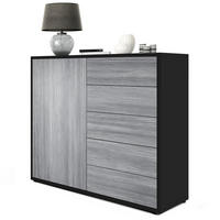 KOMMODE Ben Front in Avola-Anthrazit - Anthrazit, Holzwerkstoff (79/74/36cm) - Vladon