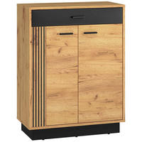 SIDEBOARD Vasco Eiche 70 cm - Eichefarben, Holzwerkstoff (70/90.9/33.4cm) - Homebook