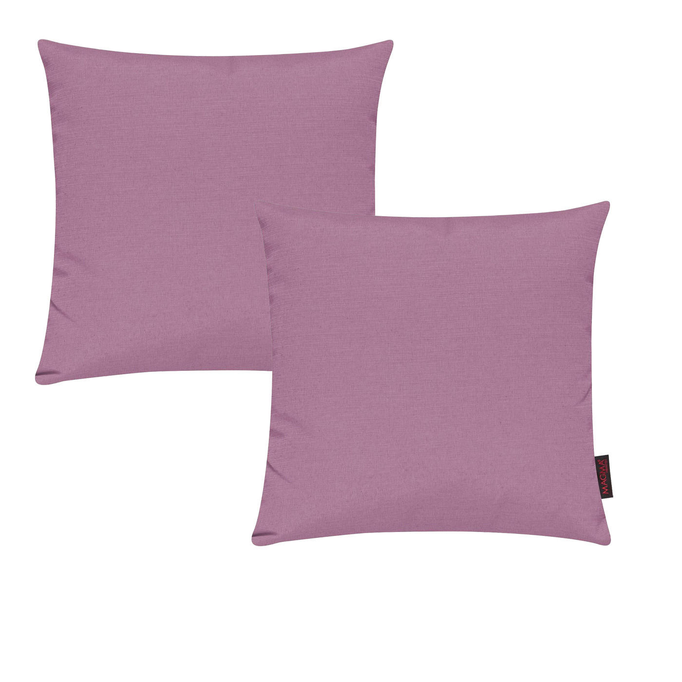 KISSENHÜLLE 2er Set Fino uni 50/50 cm - Mauve, Textil (50/50cm) - Magma Heimtexx