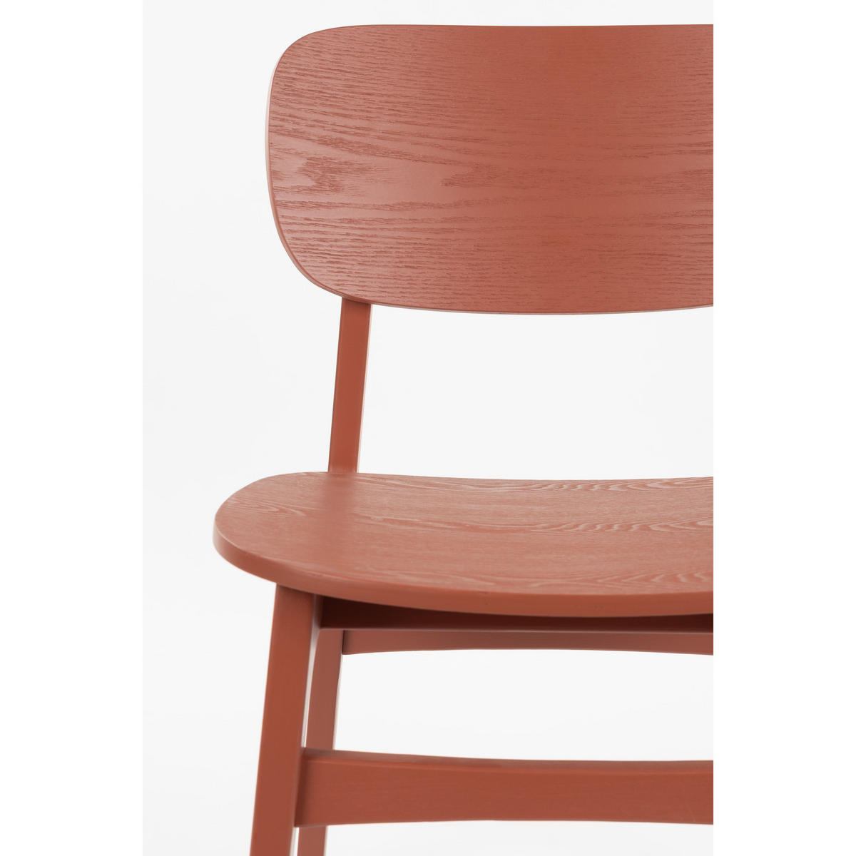ESSZIMMERSTÜHLE Fleur Rot - 2 er Set - Rot, Holzwerkstoff (46.5/81/54.5cm) - Zuiver