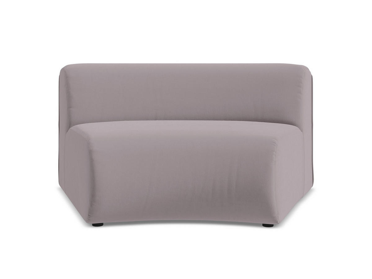 SOFAELEMENT Samt Stoff Violett - Lila/Flieder, Kunststoff/Textil (147/70/89cm) - Makamii