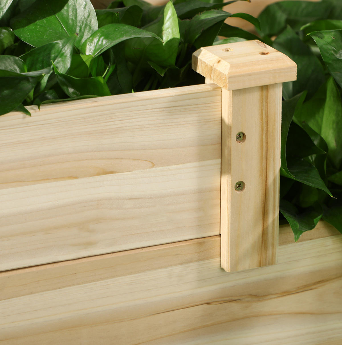 BLUMENKASTEN aus Tannenholz 108x88x36 cm in Natur - Naturfarben, Holz (88/36/108cm) - Modfu