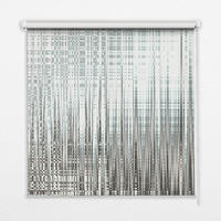 VNÚTORNÁ roleta - okenná roleta - roleta - 150x180 cm - Zrkadlová abstrakcia - sivá, plast (150/180/0.5cm) - TULUP