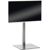 TV RACK Metall Edelstahl - Edelstahlfarben, Metall (64/100/53cm) - CLP