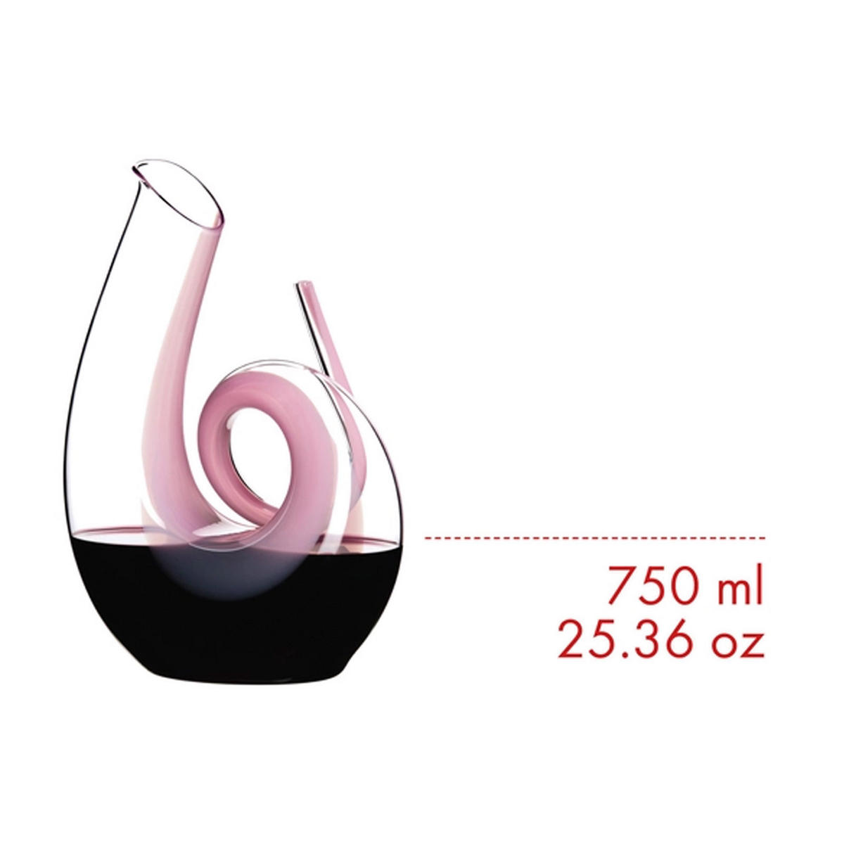 DEKANTER Curly pink 26,5 cm - Pink, Glas (0.75L) - Riedel