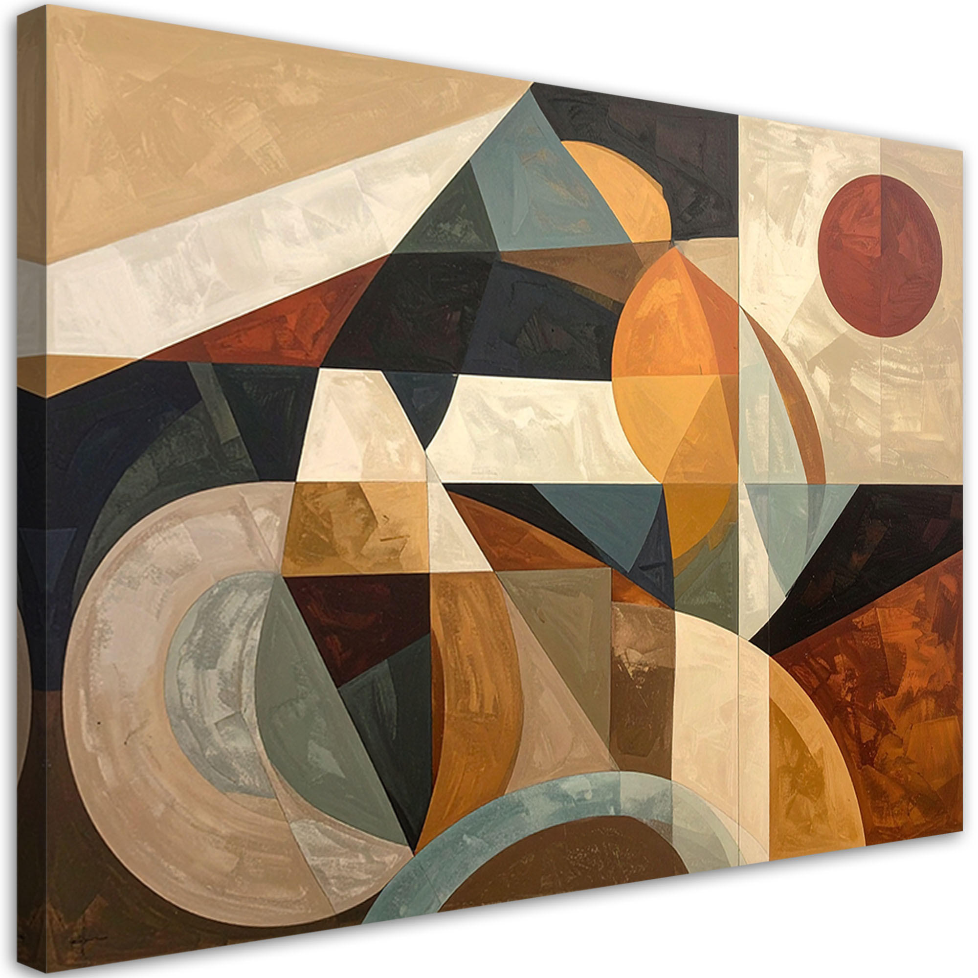 LEINWANDBILD Abstraktion 120x80cm - Braun, Textil (120/80cm) - Feeby