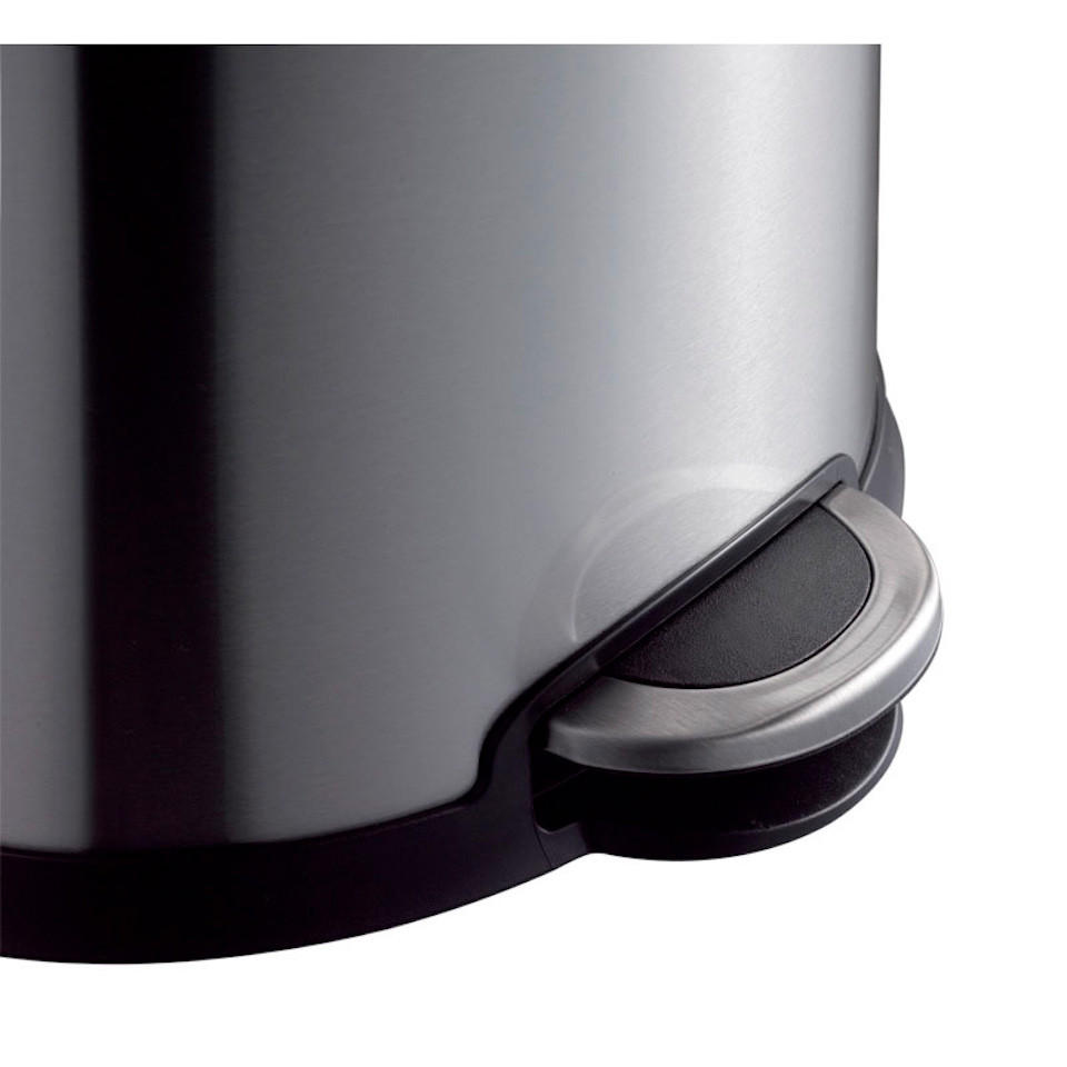 MÜLLEIMER Ellipsenförmiger Aus Gebürstetem Edelstahl 20 Liter Silber - Silberfarben, Metall (32.5/44.8/35.6cm) - PROREGAL