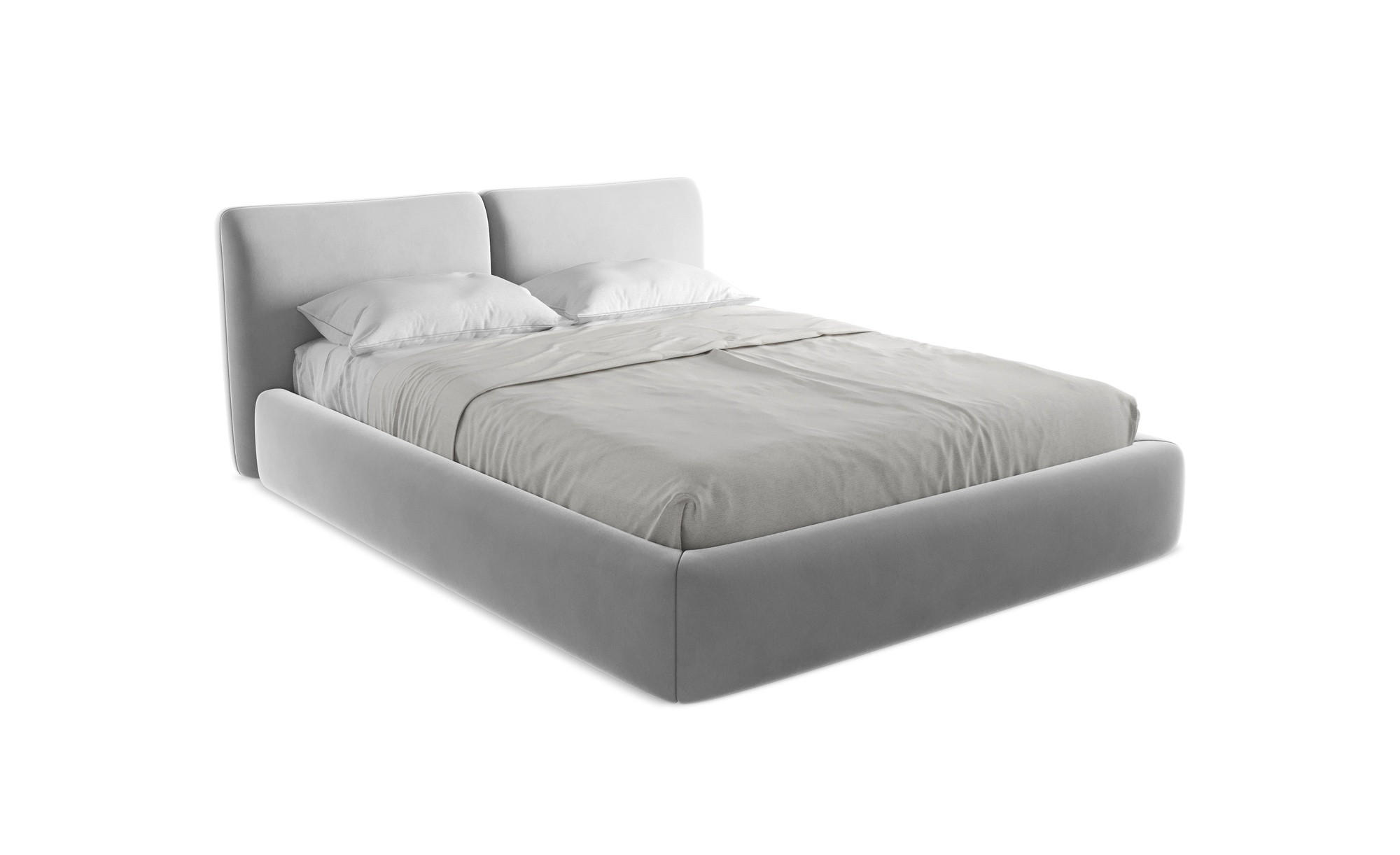 POLSTERBETT mit Bettkasten und Lattenrost 180x228 Grau - Dunkelgrau/Schwarz, Kunststoff/Textil (160/200cm) - Makamii