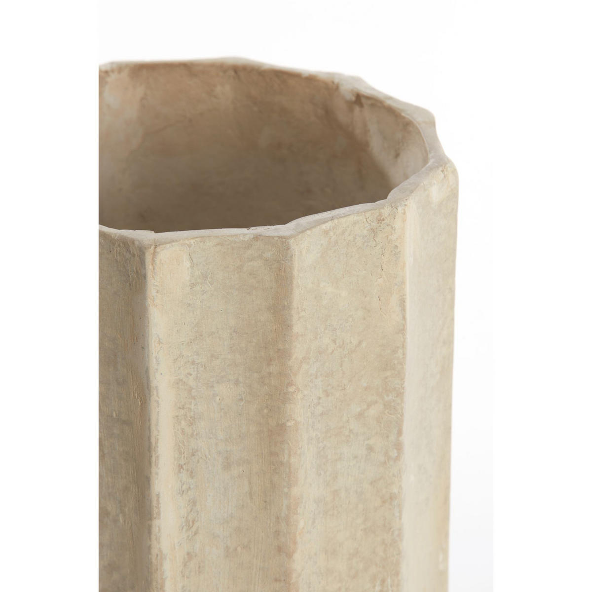 TOPF Salou Weiß Ø22/32 cm - Weiß, Papier (22/32cm) - Light & Living