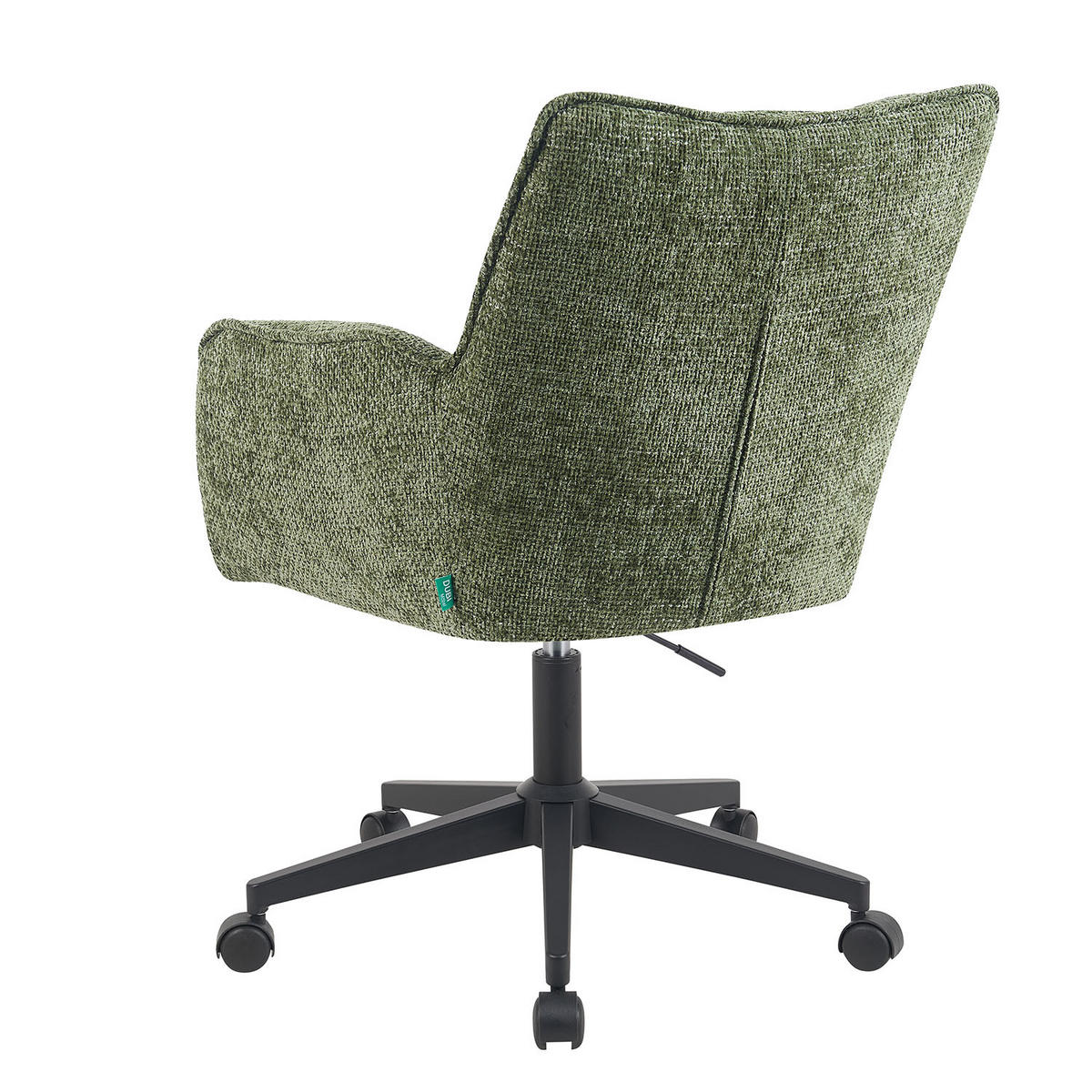 BÜROSTUHL Mika-Sven - Schwarz/Grün, Textil/Metall (59/81/66cm) - DUBI Möbel