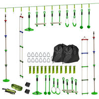 KINDER-KLETTERSEIL-SET, Grün, Kunststoff, Polyester - Grün, Kunststoff (5/1000cm) - AIYAPLAY