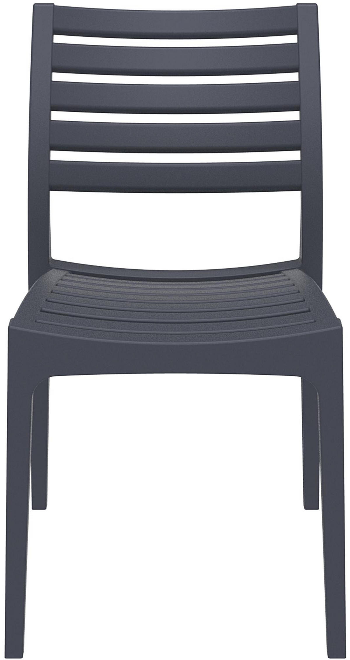 GARTENSTUHL Kunststoff dunkelgrau - Dunkelgrau, Kunststoff (48/82/58cm) - CLP