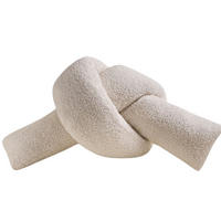 ZIERKISSEN Soft. Knopf. Beige - Beige, Textil (25/55cm) - SOWL