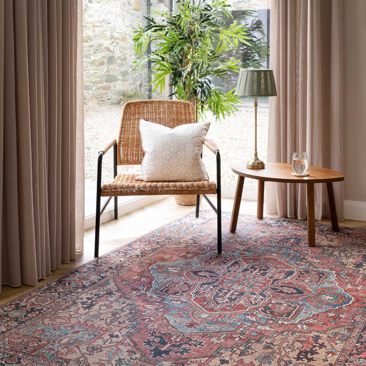 FLACHWEBETEPPICH Savanna Rot - Rot, Textil (240/330cm) - Kukoon Rugs