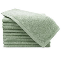 GÄSTETÜCHER, 10er-Set, 30x50 cm, 100% Baumwolle, Grün - Salbeigrün, Textil (30/50cm) - Zollner