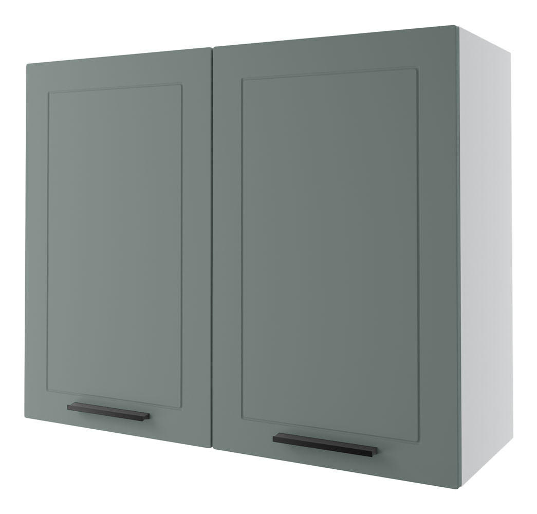 KÜCHENHÄNGESCHRANK Kvantum W3/90 Mint Matt / Weiß Matt 90 / 32,5 / 72cm - Weiß/Mintgrün, Holz/Holzwerkstoff (90/72/32.5cm) - Feldmann-Wohnen