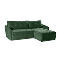 ECKSOFA Omron Grün, universal Schlafsofa - Grün, Holzwerkstoff/Textil (248/180cm) - Bettso