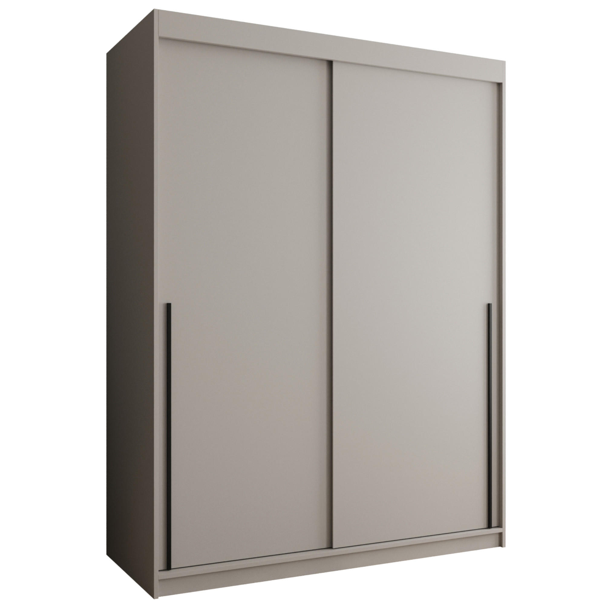 Home Collective ŠATNÍ SKŘÍŇ S POSUVNÝMI DVEŘMI 150 cm šířka, kašmírová s černým úchytem