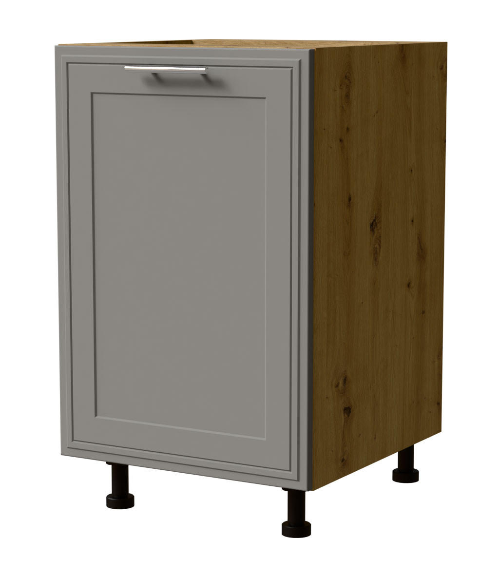 UNTERSCHRANK Salo D1D/50 Eiche Artisan / Dust Grey Matt 50 / 50 / 82cm - Eiche Artisan/Grau, Holz/Holzwerkstoff (50/82/50cm) - Feldmann-Wohnen