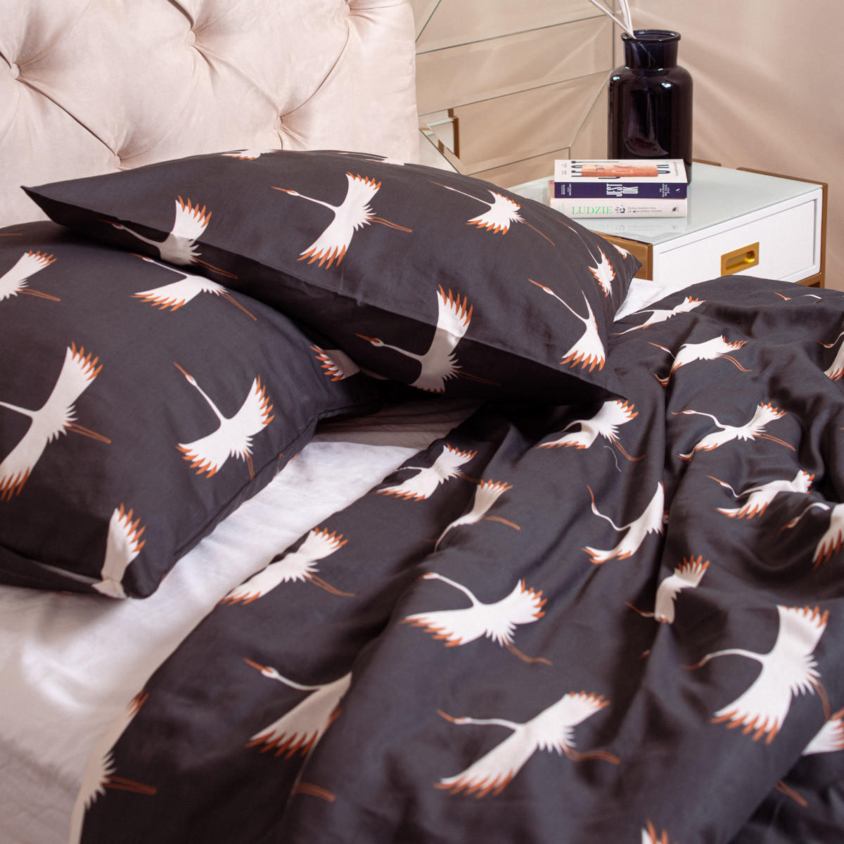 BETTWÄSCHE Devika graphit 160/200 cm - Multicolor, Textil (160/200cm) - Homla
