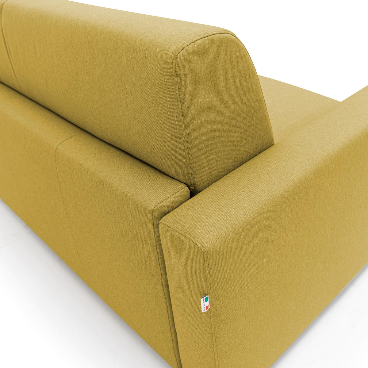 SCHLAFSOFA Kansas - Gelb, Textil (192/92/95cm) - Divani.store