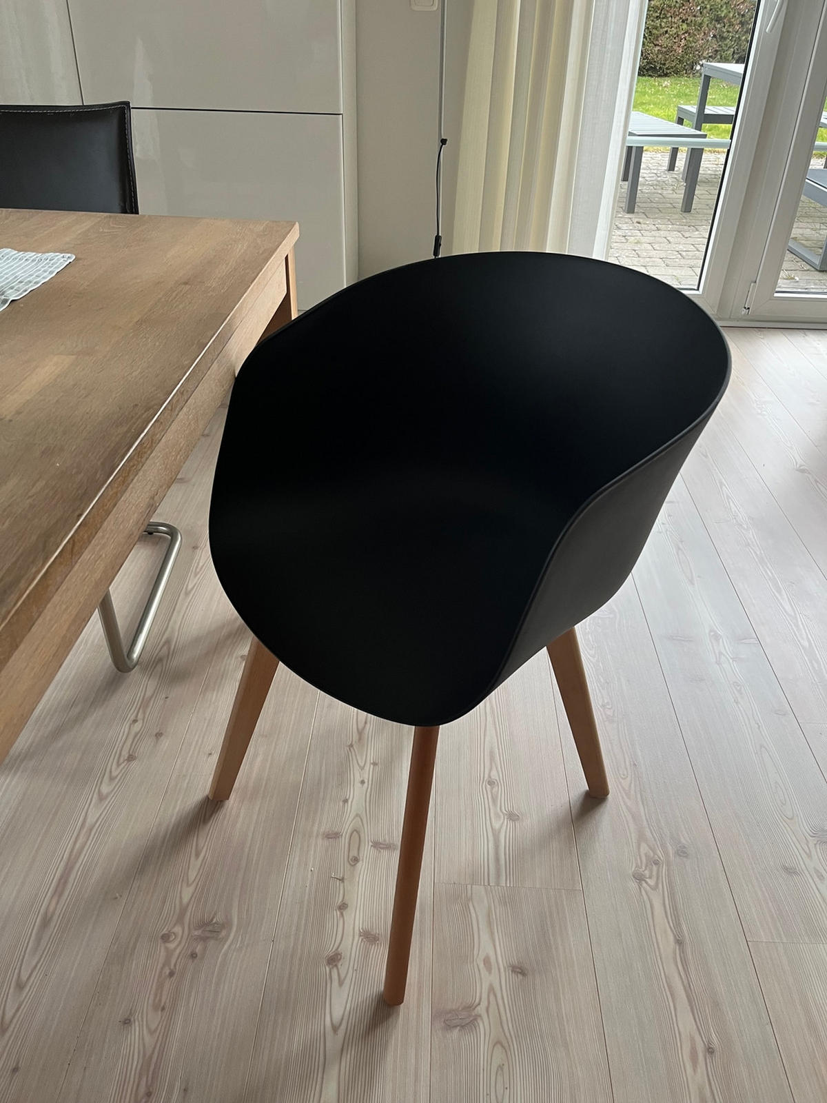 STUHL 4er-Set Polypropylen Schwarz - Schwarz, Kunststoff (55/76/56cm) - Nordlys