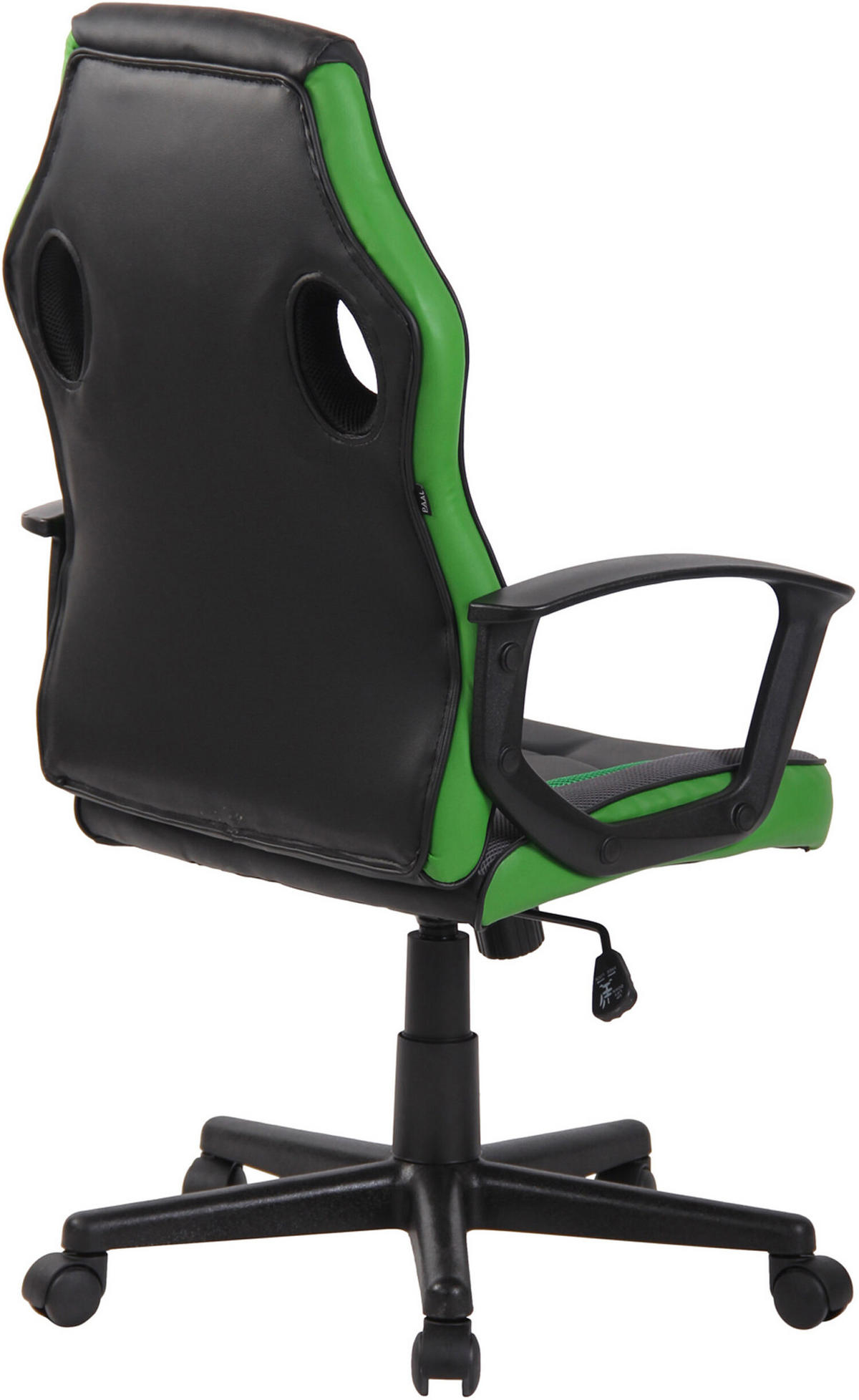 BÜROSTUHL Glan, Kunstleder Schwarz/Grün - Grün, Kunststoff/Textil (64/119/60cm) - TPFLiving