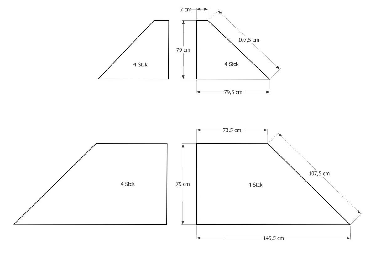 ERSATZDACH Hardtop Pavillon 3x3m - Anthrazit, Metall (300/1/300cm) - QUICK STAR