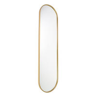 WANDSPIEGEL Boston Gold - Goldfarben, Metall (40/150/4cm) - Fragix