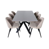 TISCHGRUPPE Beige - Beige, Holzwerkstoff (90/76/190cm) - ebuy24