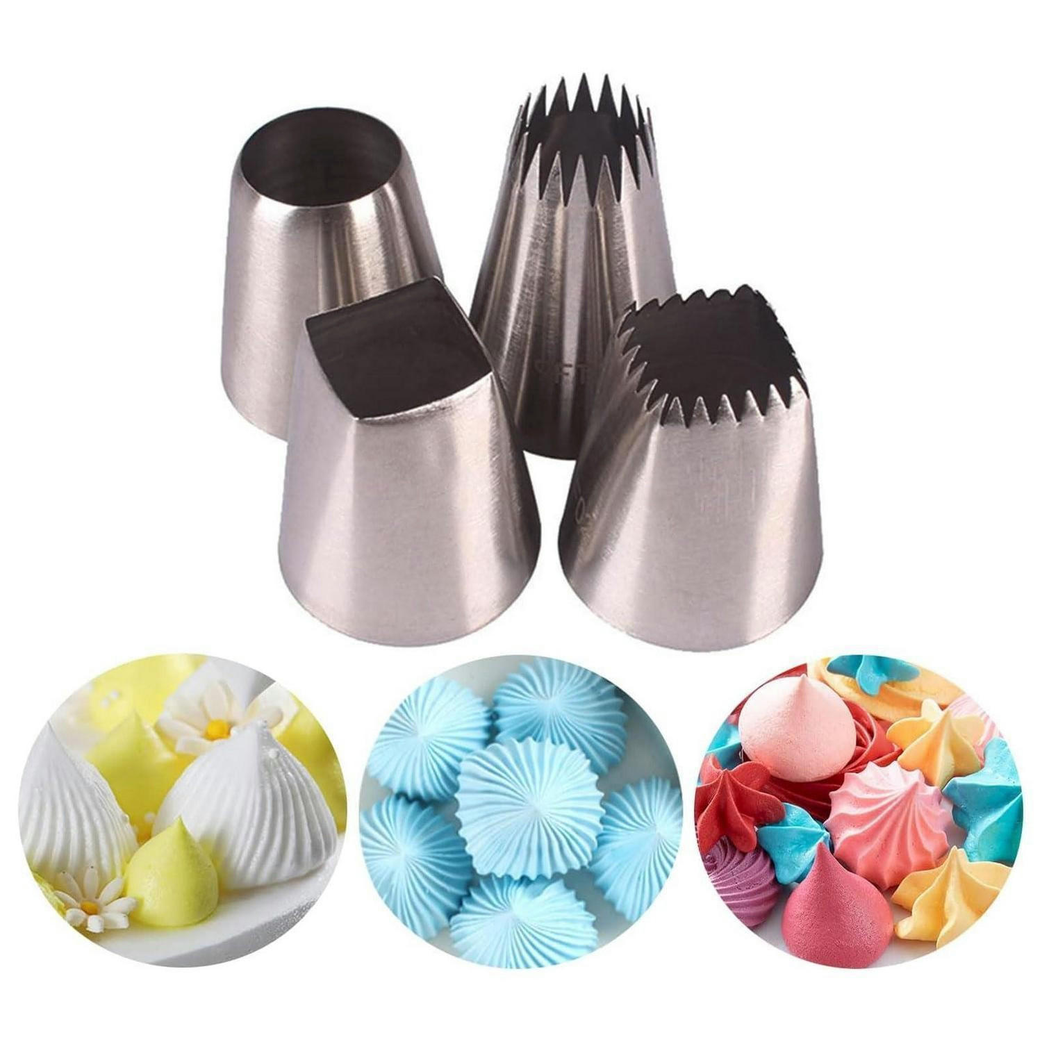 SPRITZTÜLLEN Set 4 Stück Edelstahl - Silberfarben, Metall (3.6/3.6/4.9cm)