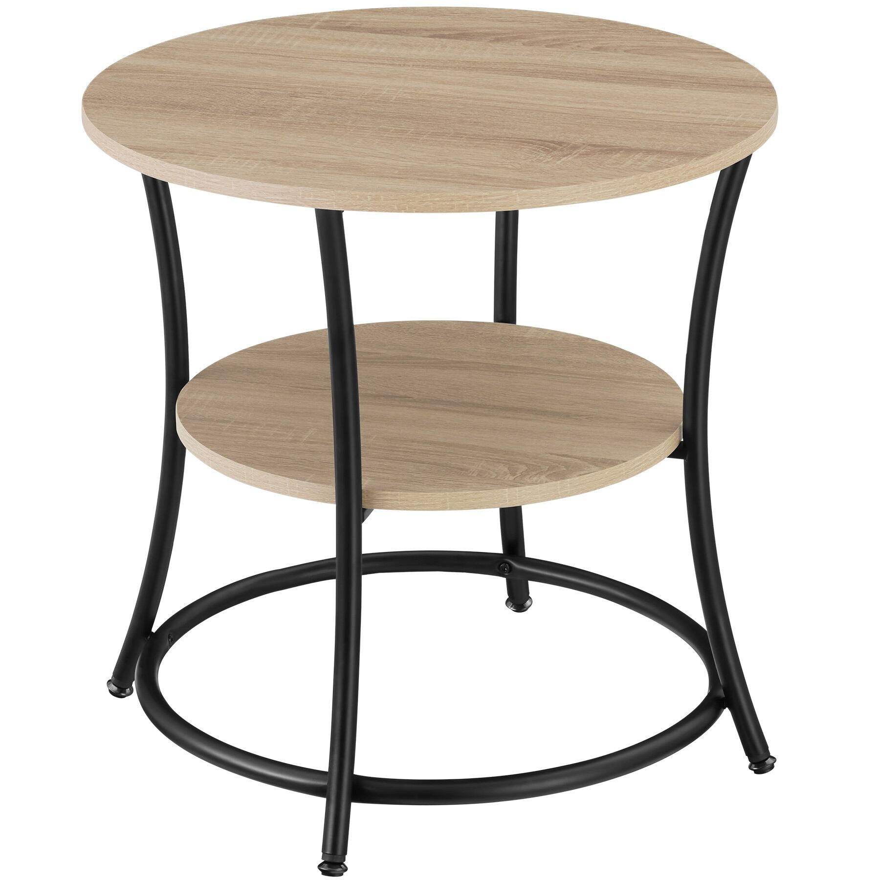 BEISTELLTISCH Saint Louis,55 x 56 cm,Industrial Holz hell, Eiche Sonoma - Naturfarben, Holzwerkstoff (55/55/56cm) - tectake