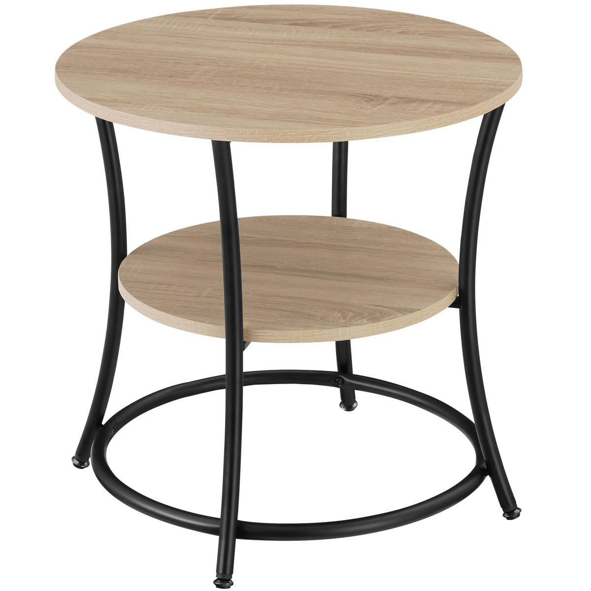 BEISTELLTISCH Saint Louis,55 x 56 cm,Industrial Holz hell, Eiche Sonoma - Naturfarben, Holzwerkstoff (55/55/56cm) - tectake