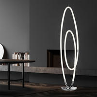 LED STEHLEUCHTE Chrom Silber - Silberfarben, Metall (36/25/140cm) - Wofi