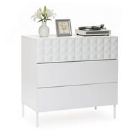 KOMMODE, Holz, Weiß - Weiß, Holzwerkstoff/Metall (80/75/40cm) - Hometopia